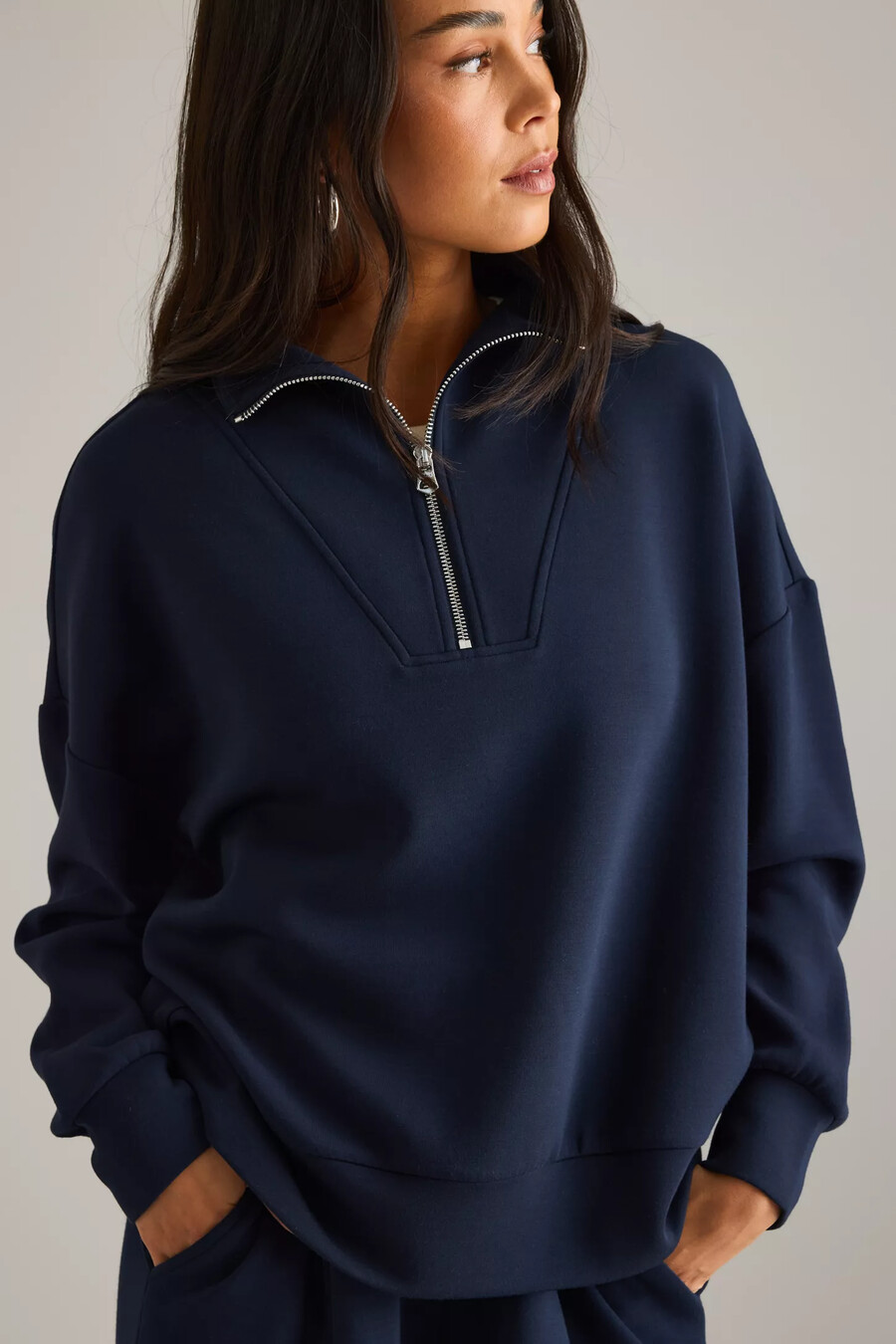 sudadera con media cremallera varley hawley