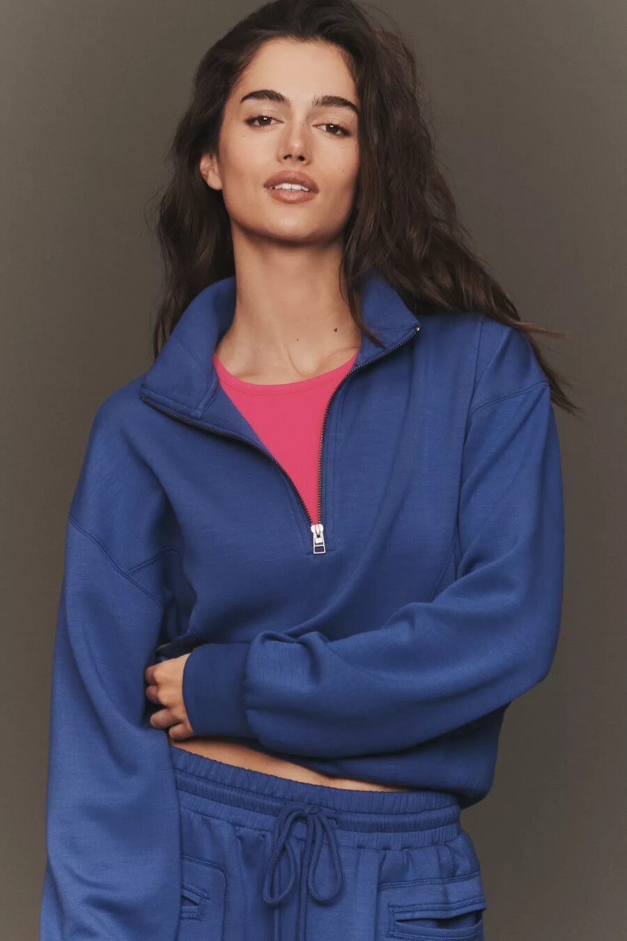 sudadera con media cremallera daily practice
