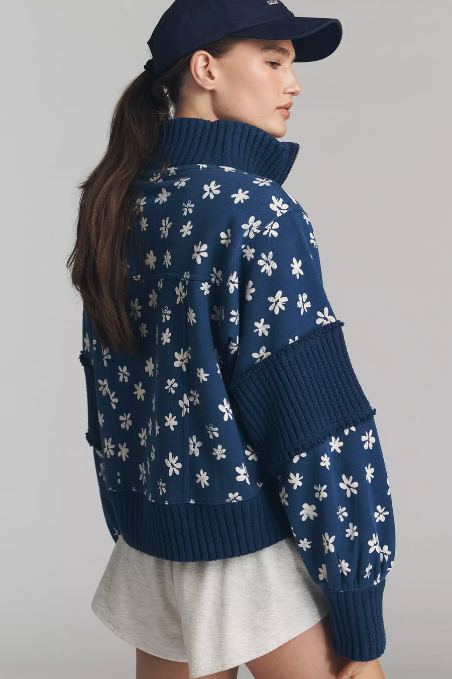 sudadera con media cremallera daily practice indy