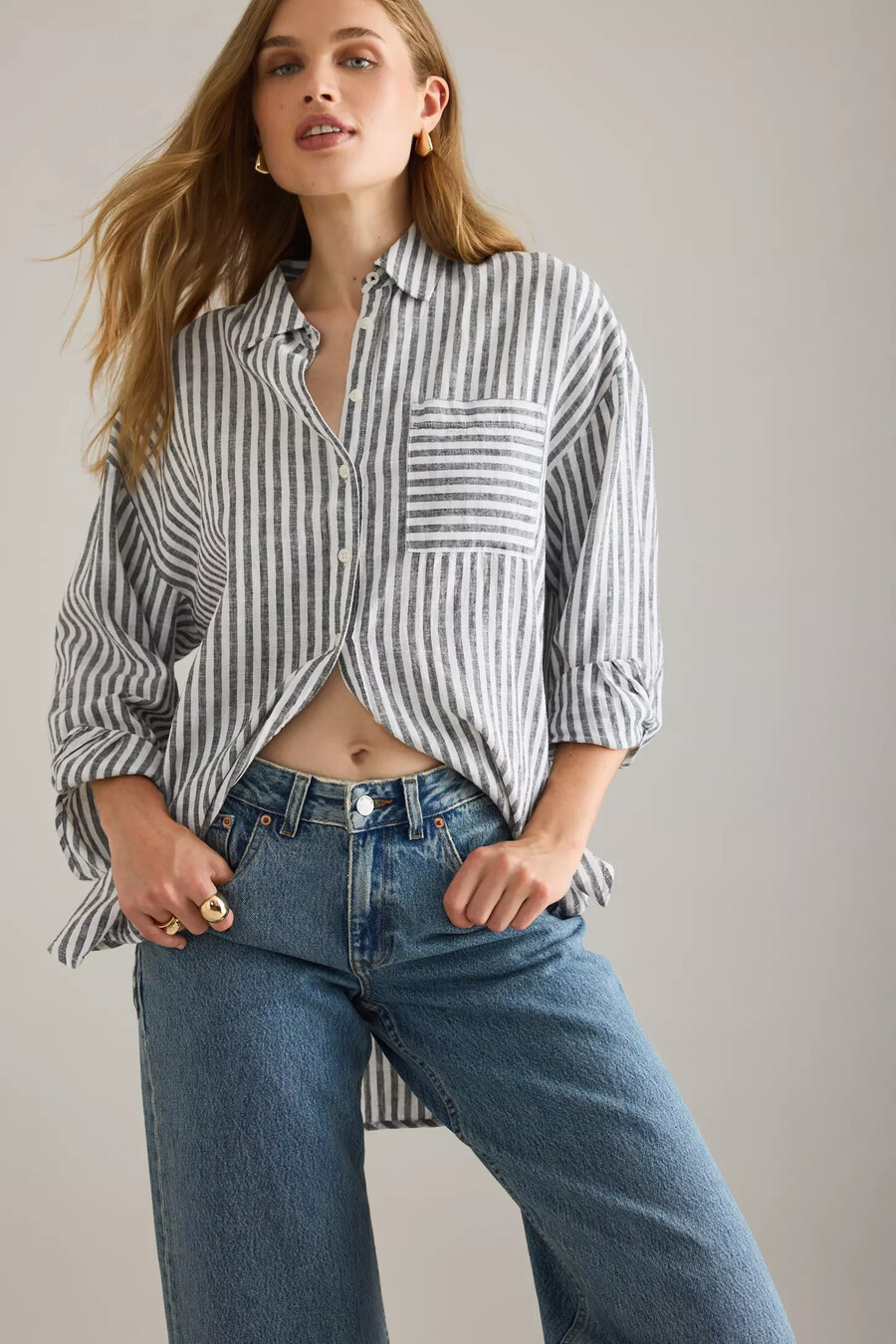 vaqueros acampanados de tiro bajo dr. denim rhue
