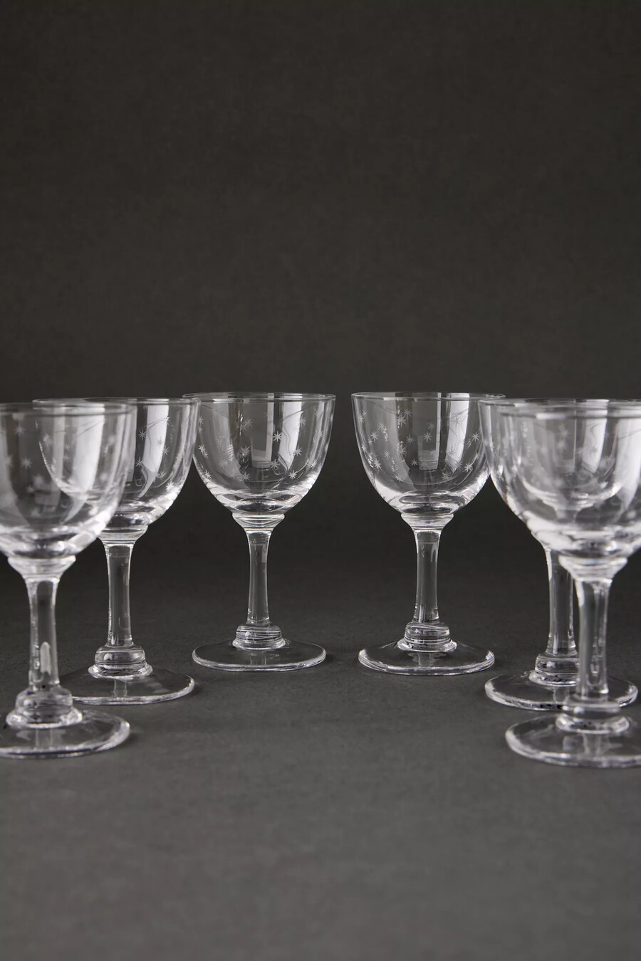 copas de licor con tallo de cristal the vintage list juego de 6