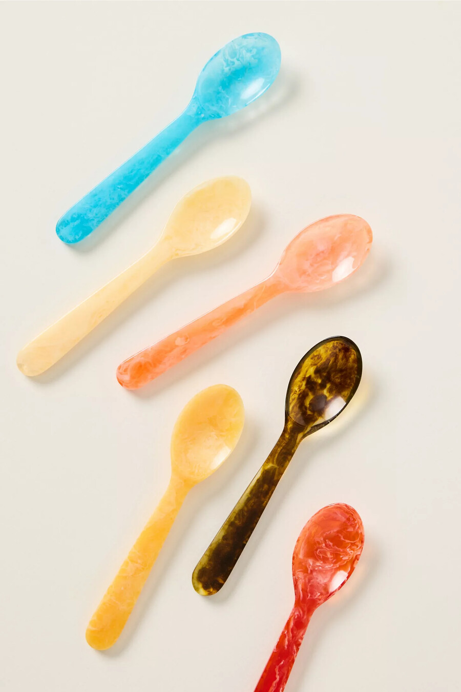 cucharillas de resina mignon juego de 6