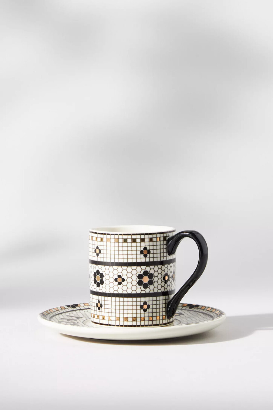 taza y platillo para café expreso bistro tile