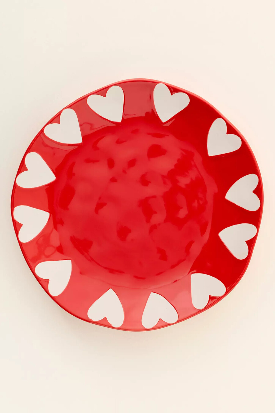 plato de postre de gres vida icon edición de san valentín