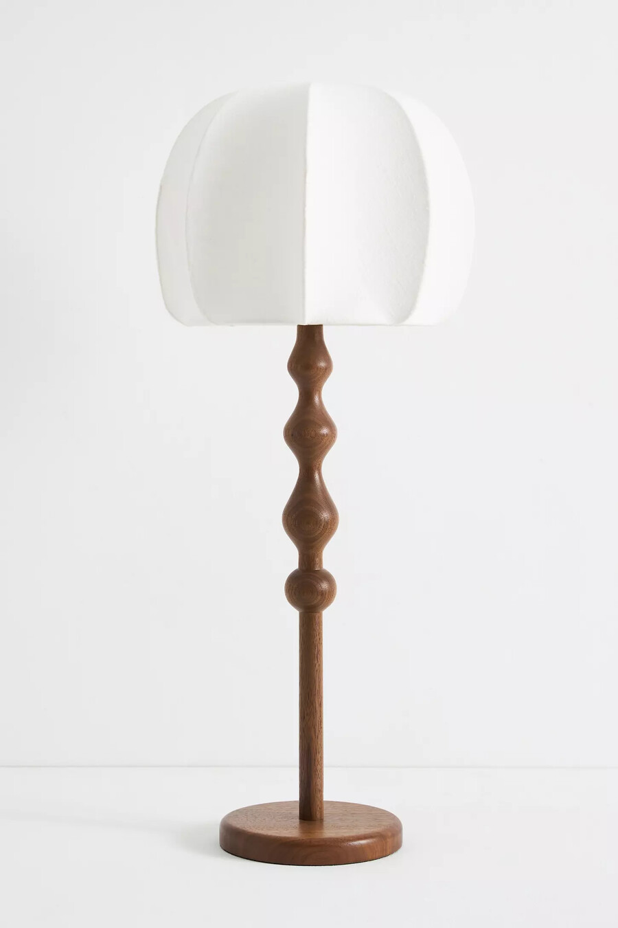 lámpara de mesa grande de madera lala reinventada