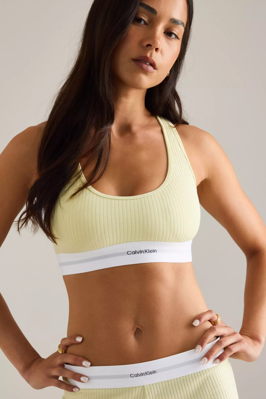 bralette con forro ligero de calvin klein