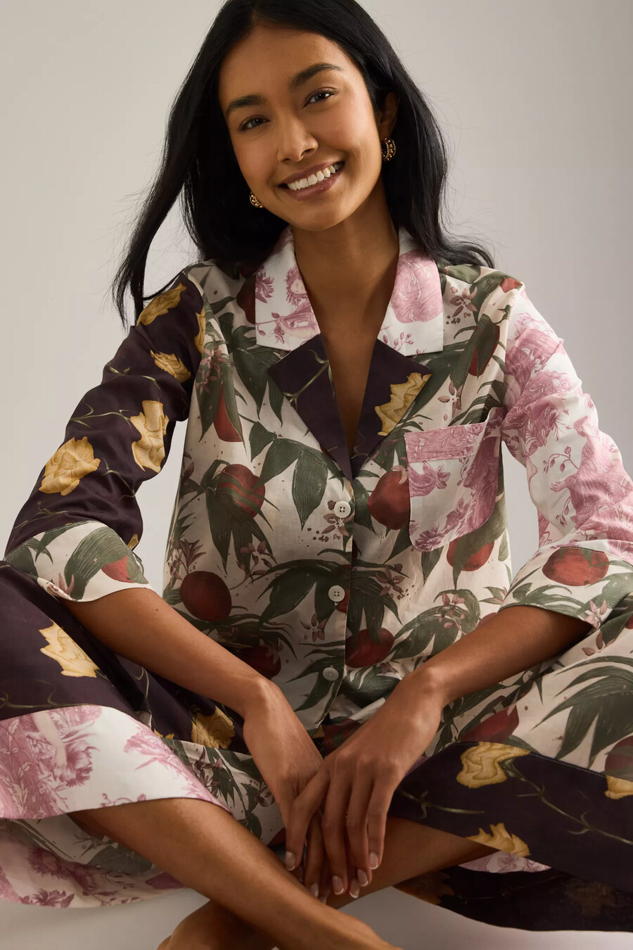 conjunto de pijama cuadrado renacentista de desmond dempsey