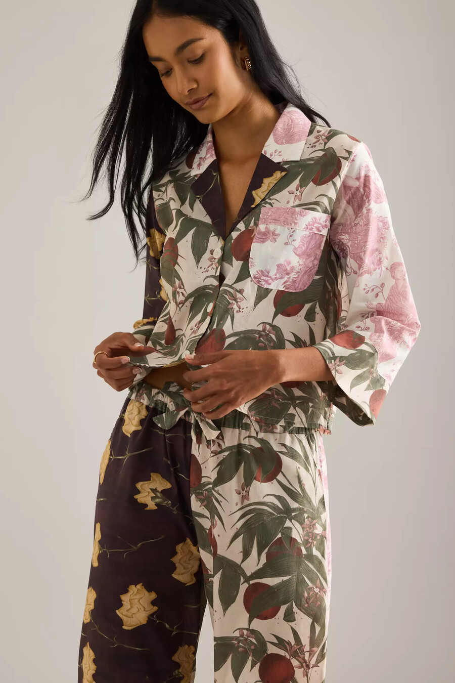 conjunto de pijama cuadrado renacentista de desmond dempsey