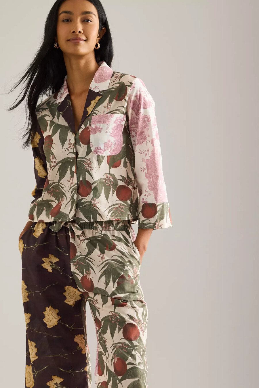conjunto de pijama cuadrado renacentista de desmond dempsey