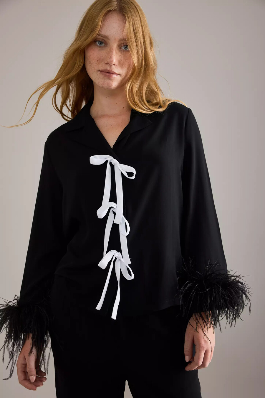 conjunto de pijama largo sleeper bow