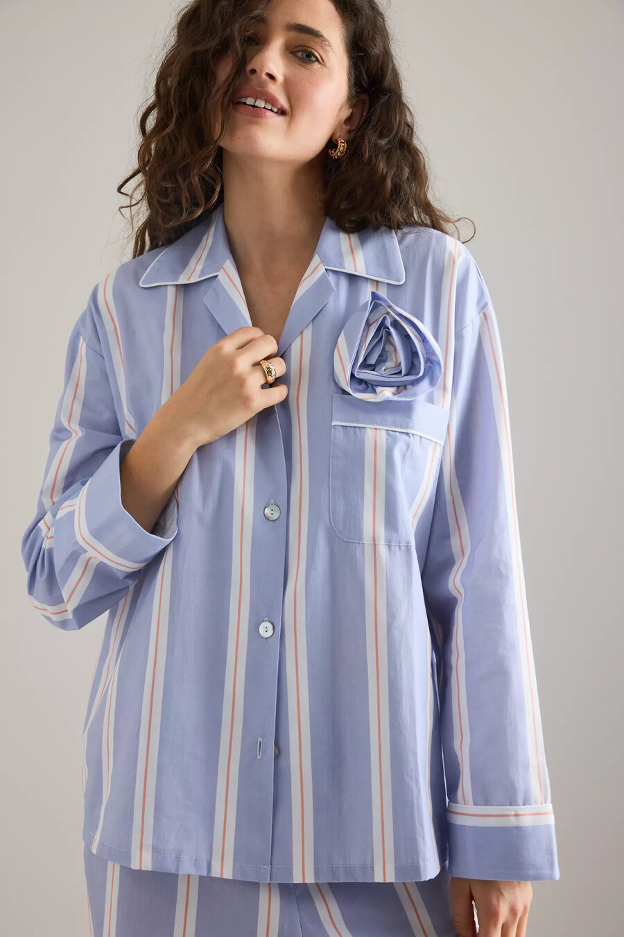 pijama largo a rayas sleeper rose