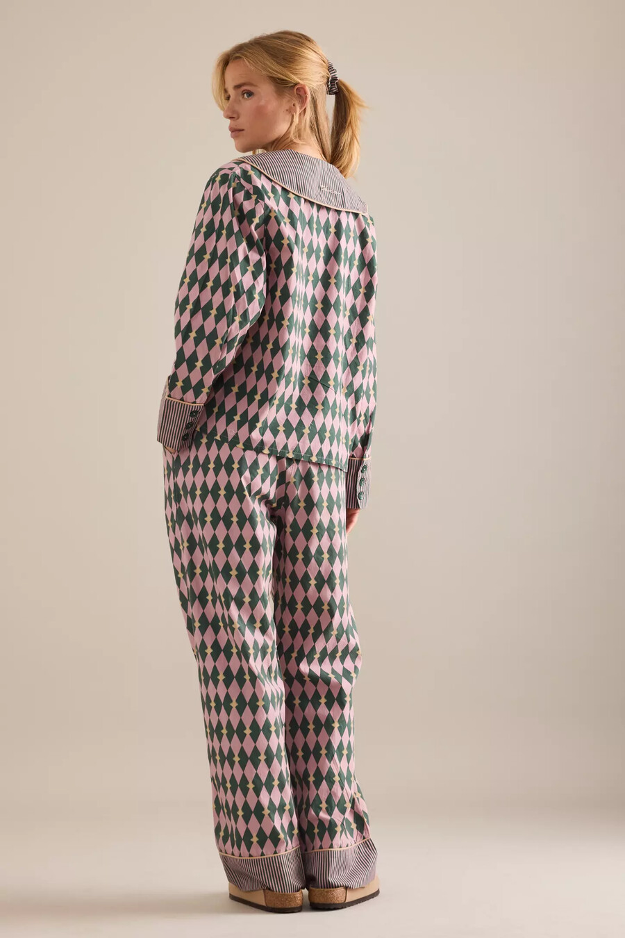 conjunto de pijama largo arlequín tbco