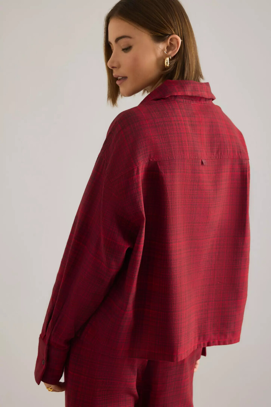 camisa de franela de calvin klein