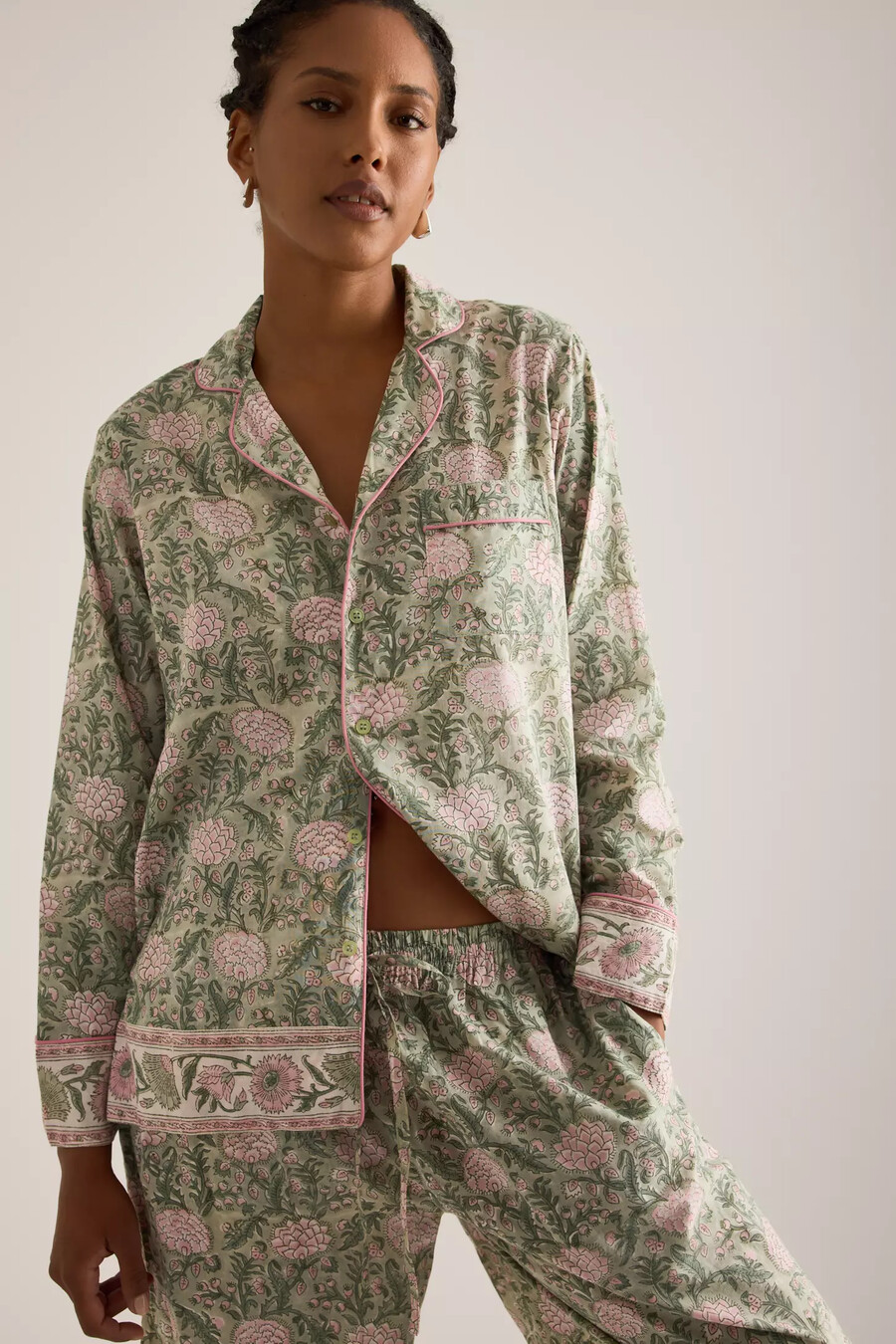 conjunto de pijama largo dilli grey