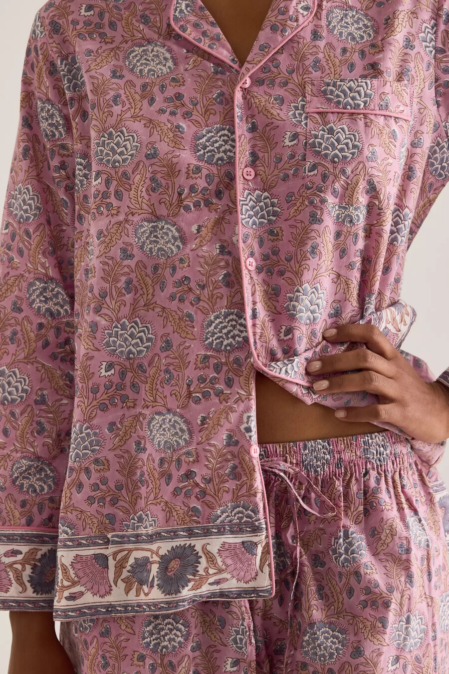 conjunto de pijama largo dilli grey