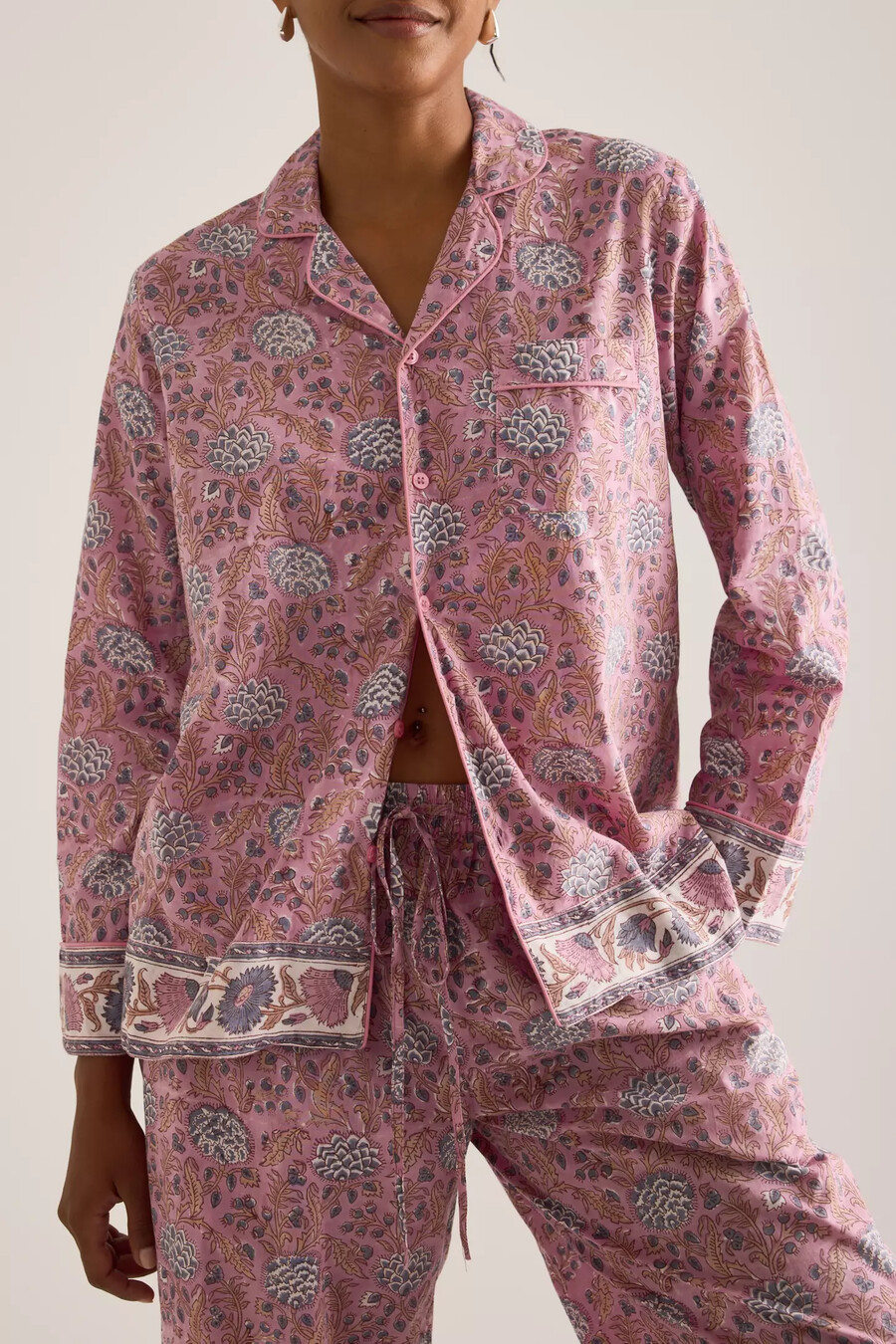 conjunto de pijama largo dilli grey