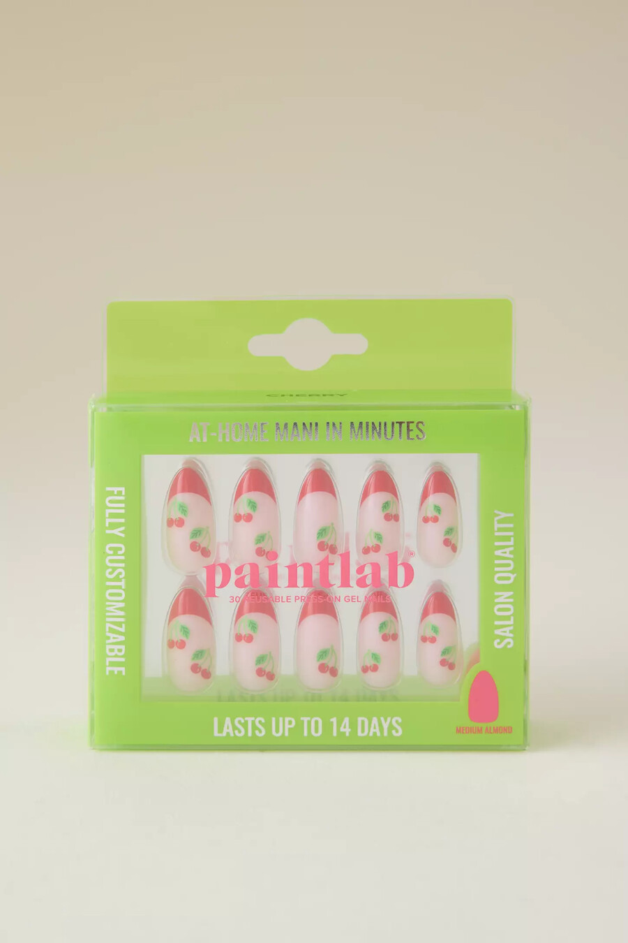 uñas postizas paintlab cherry