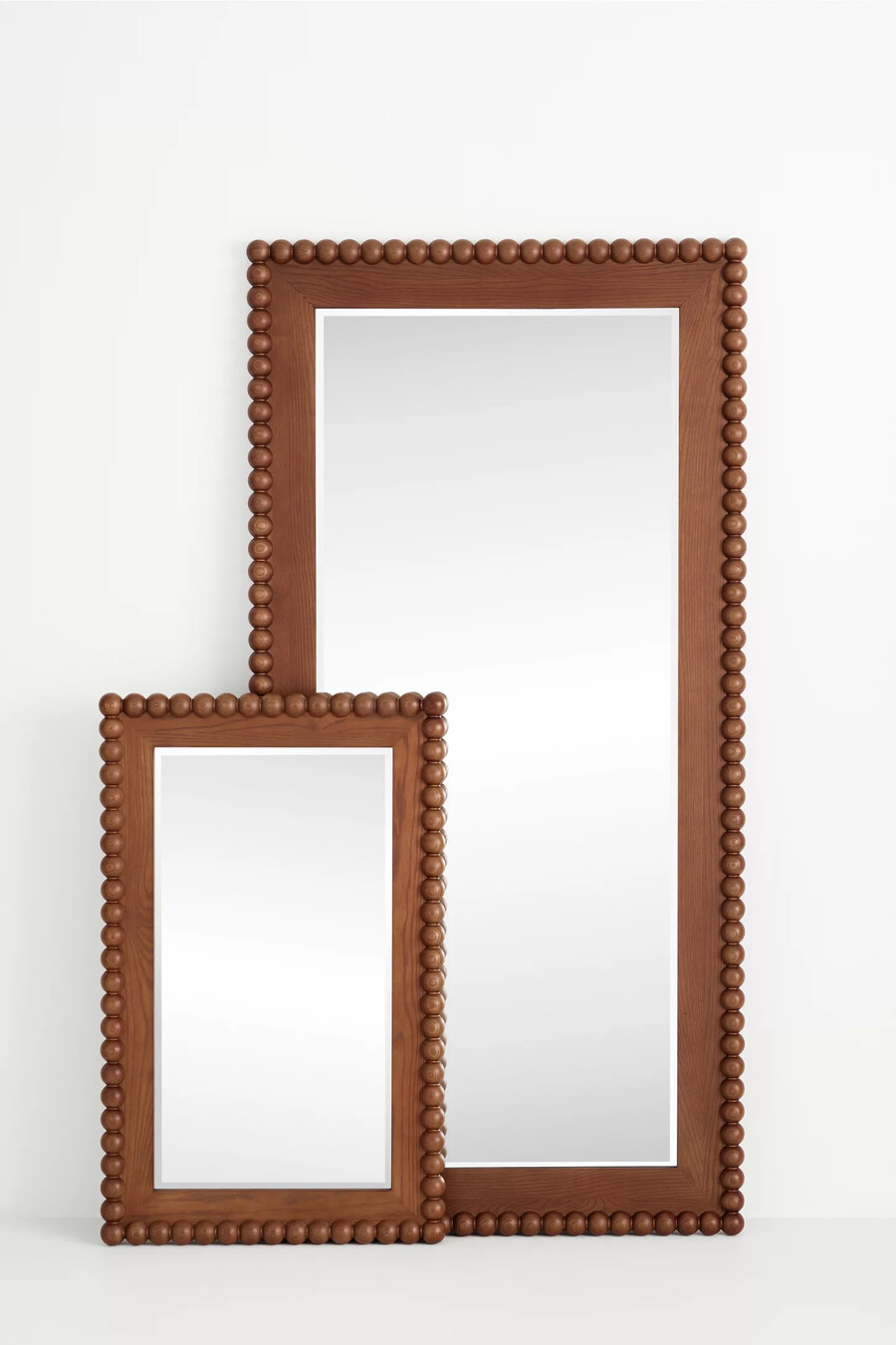 espejo de pared rectangular con retrato bobbin de pippa wood