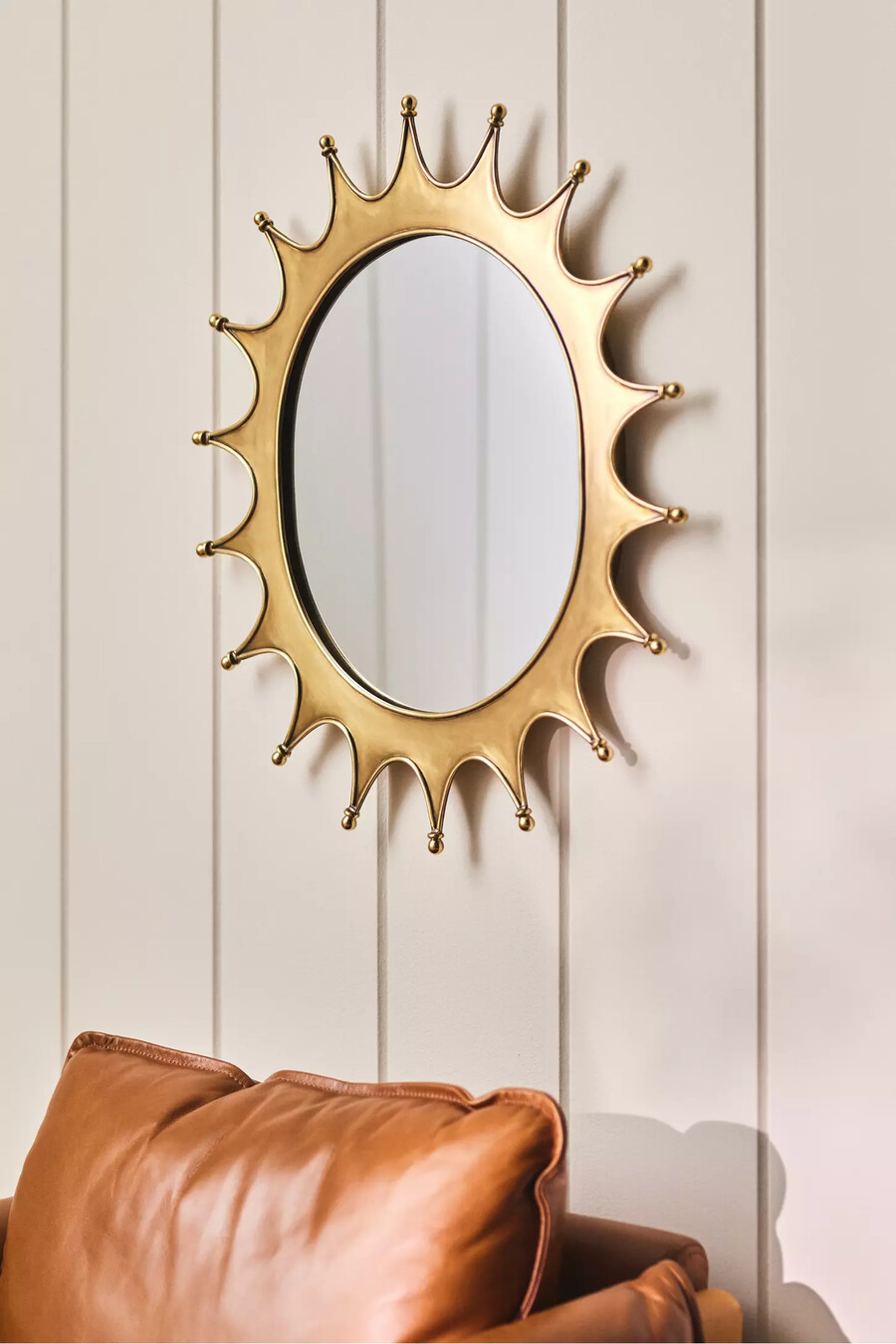 espejo de pared soleil brass sun