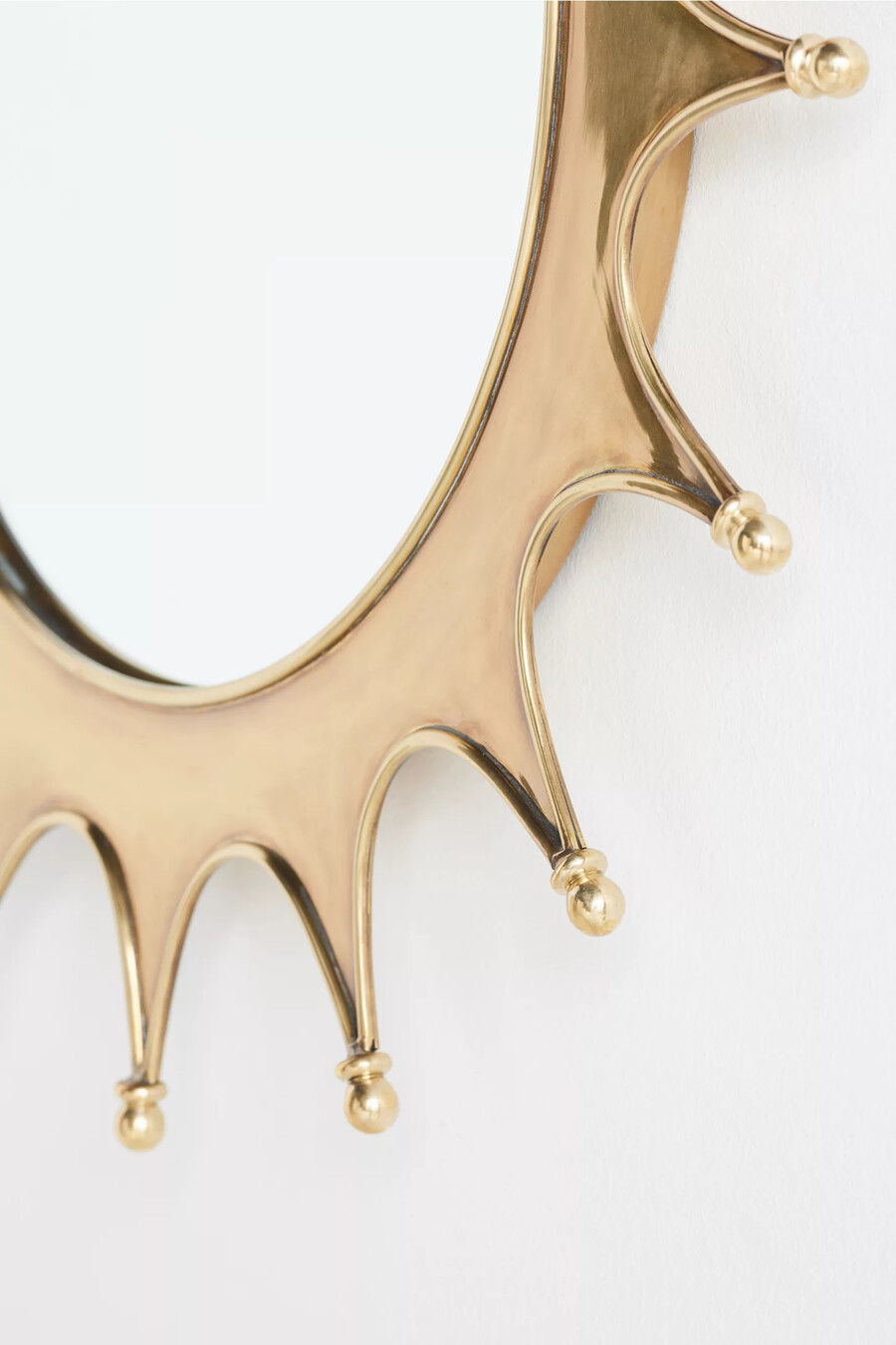 espejo de pared soleil brass sun