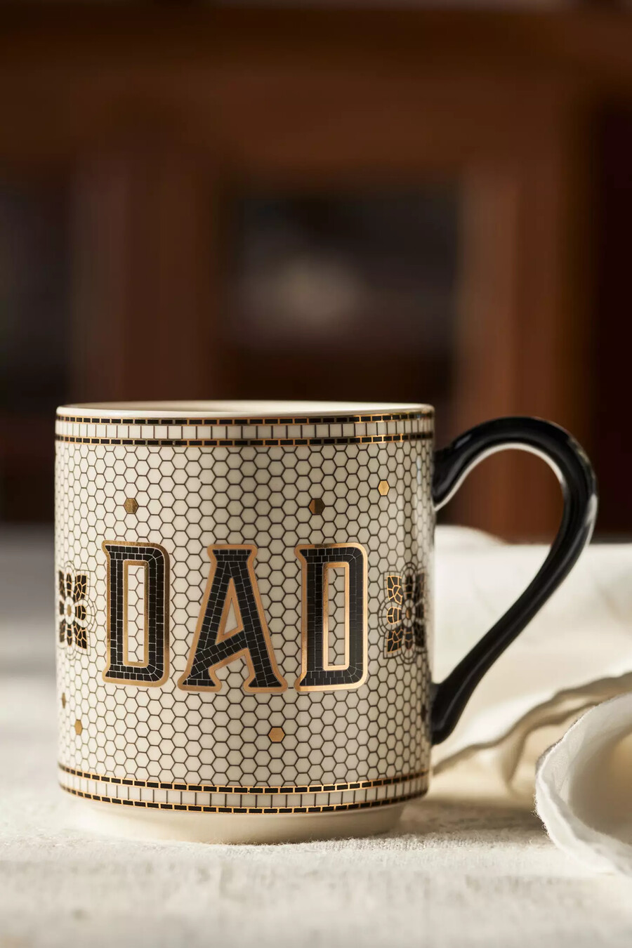 taza con nombre de azulejo bistro de anthropologie