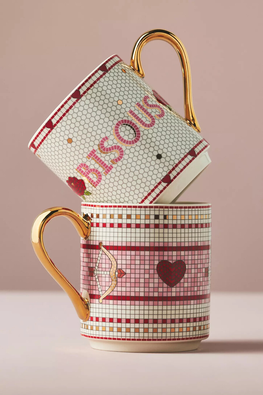 taza de gres bistro tile edición love