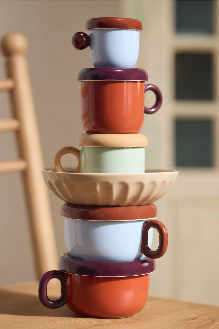 taza de sopa de cerámica rika