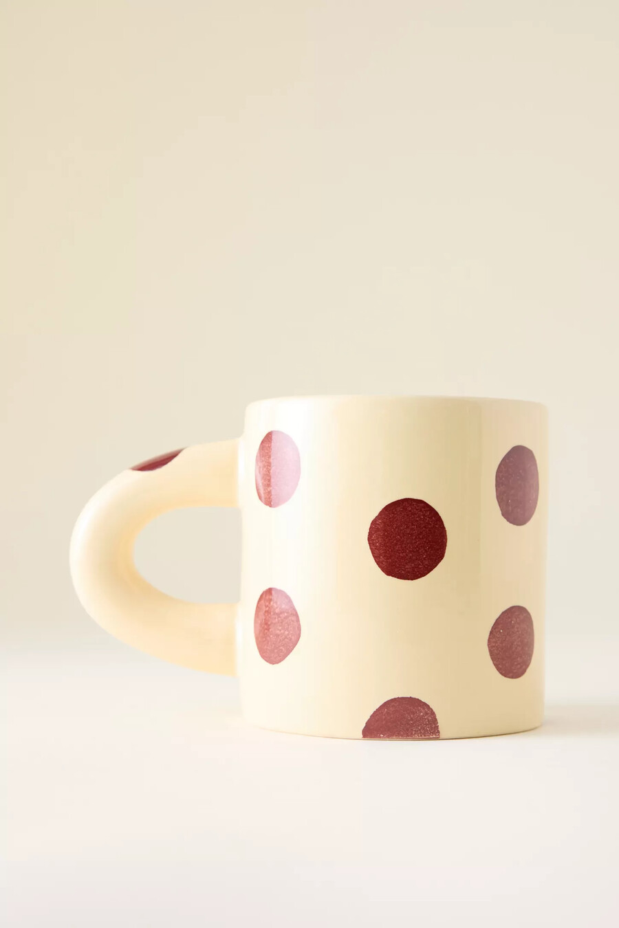 taza chubby pintada a mano de damson madder
