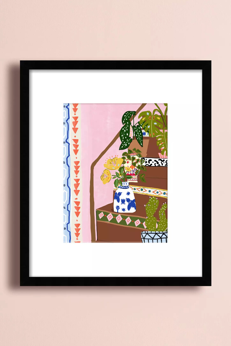 arte de pared con azulejos bohemios