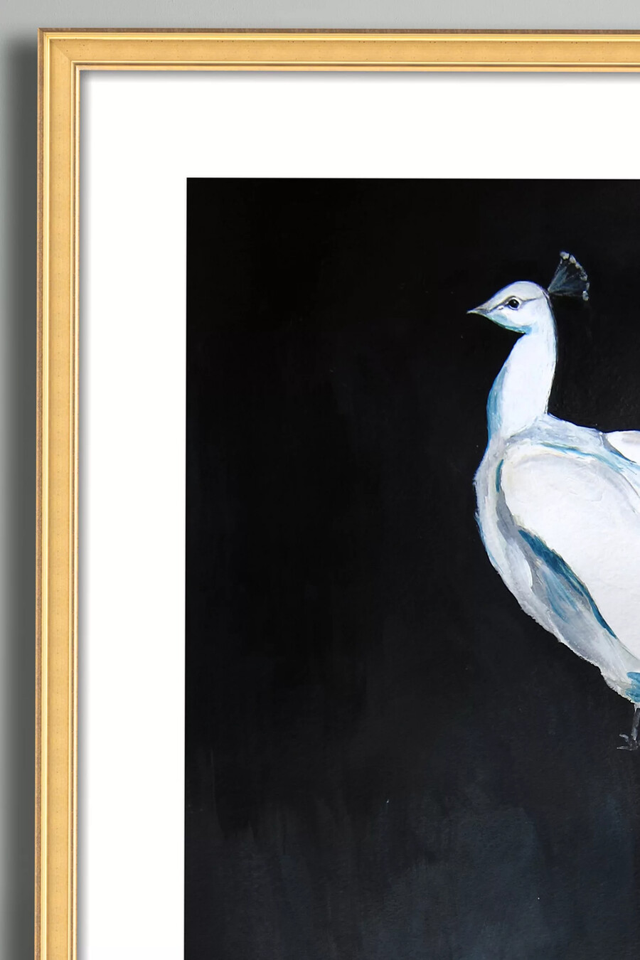 arte de pared white peacock ii