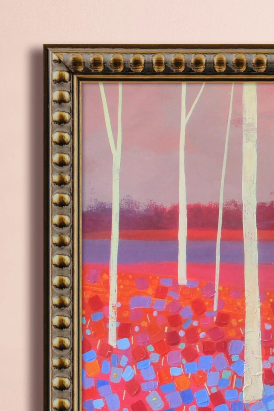 arte de pared amapolas al atardecer de giuliana lazzerini