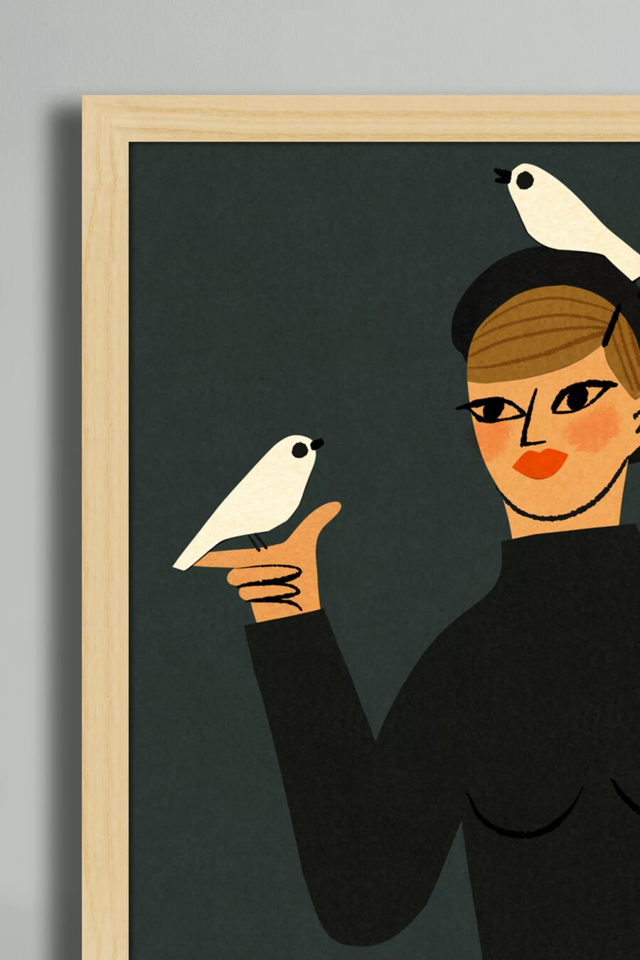 los pájaros de clare owen wall art