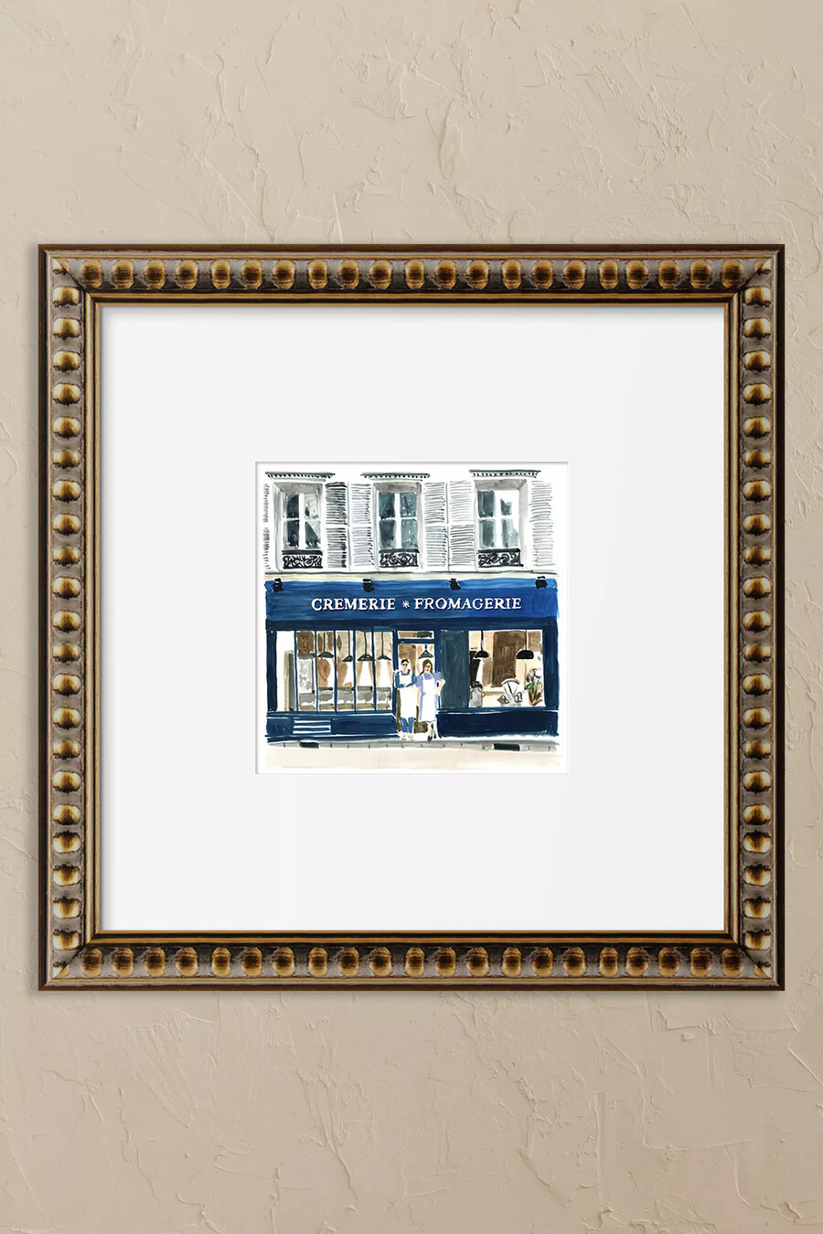 arte de pared enmarcado crèmerie-fromagerie
