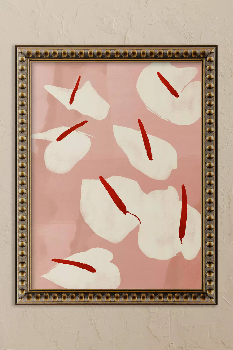arte de pared enmarcado de anturio