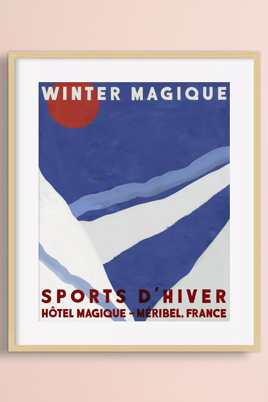 arte de pared enmarcado winter magique