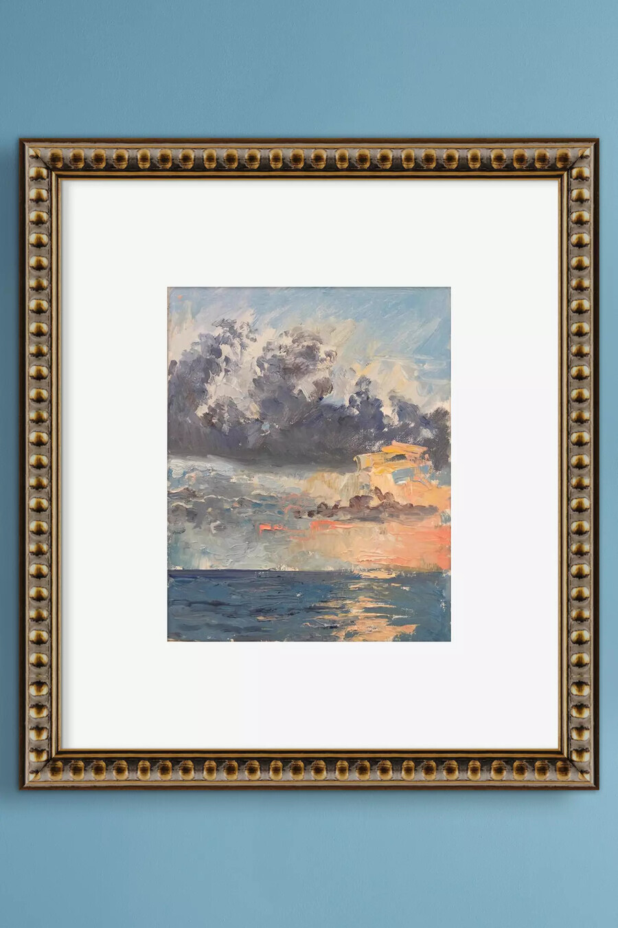 arte de pared enmarcado atardecer en el mar