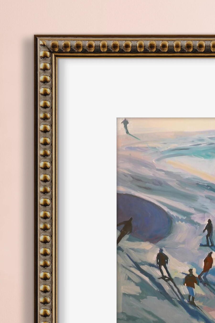 arte de pared enmarcado de descenso