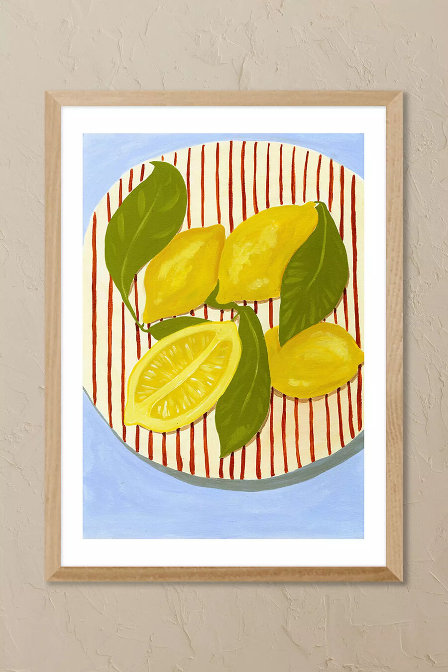 láminas del east end cuando la vida te da limones frondosos arte de pared enmarcado