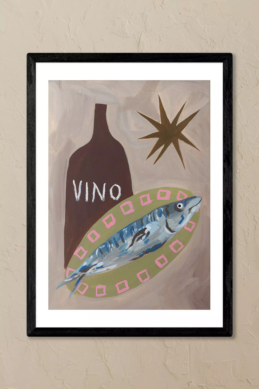arte de pared enmarcado cena de pescado de east end prints