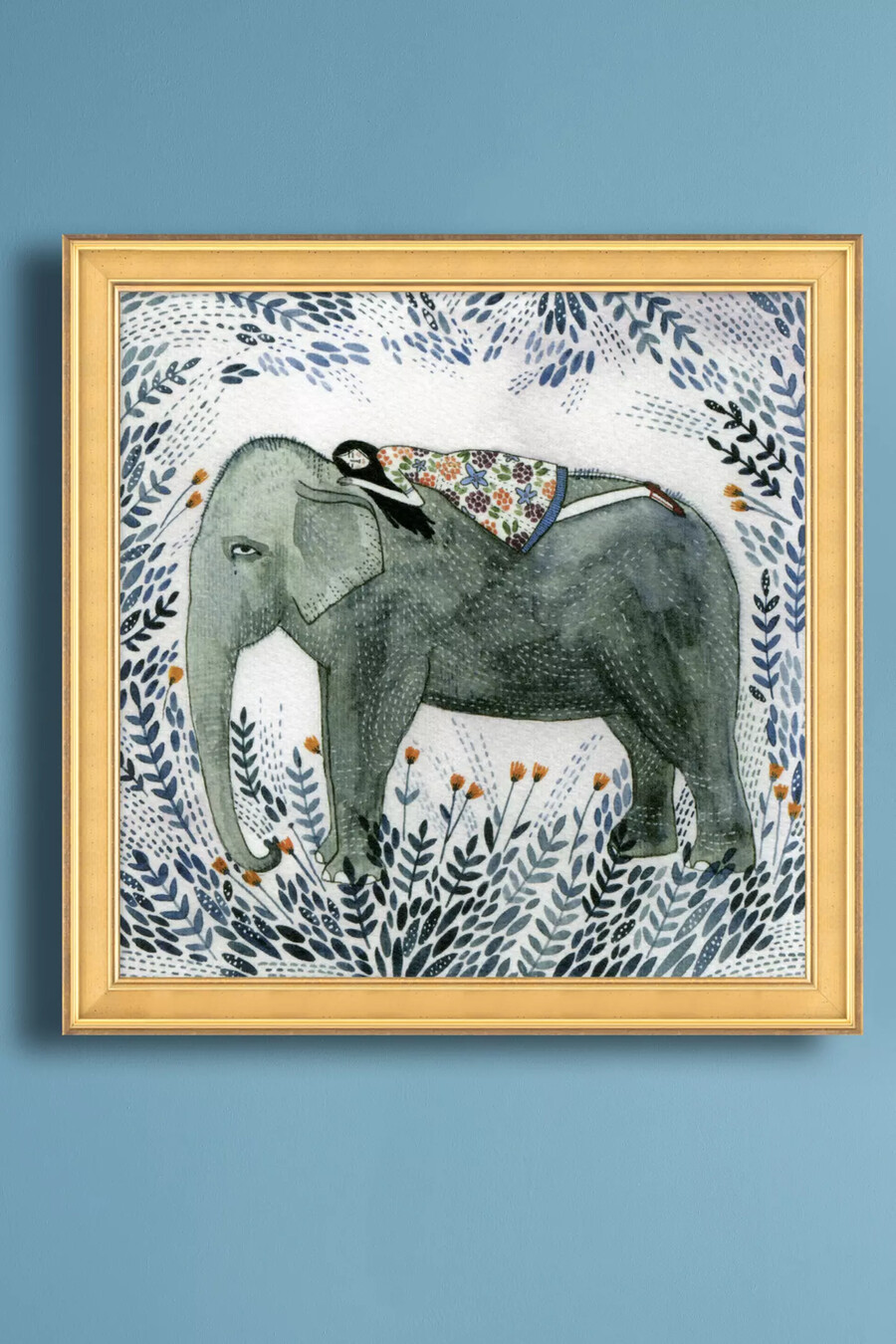 arte de pared de sueños de elefante