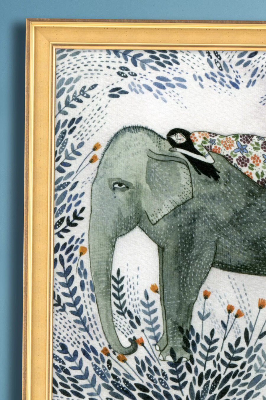 arte de pared de sueños de elefante