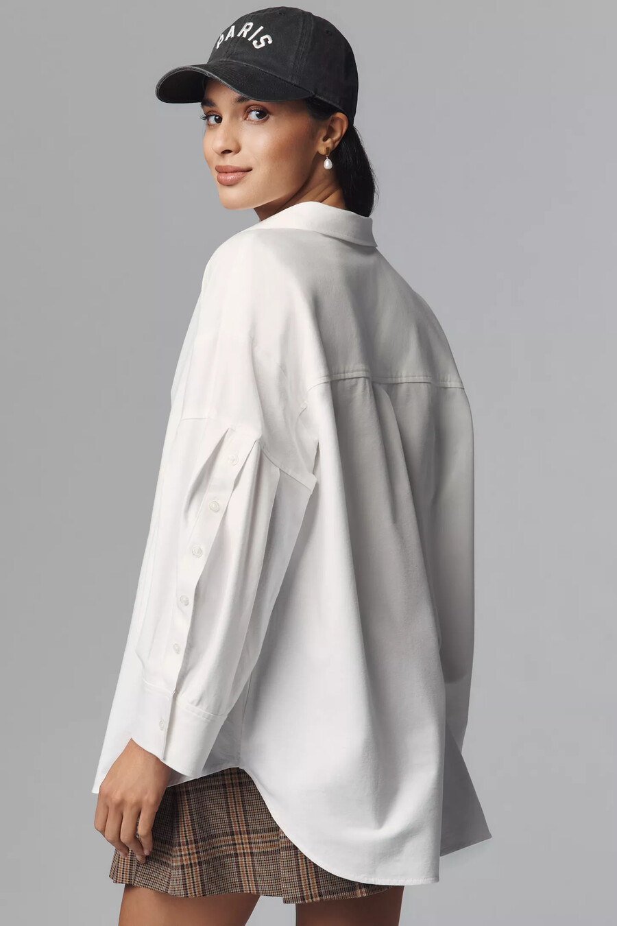 camisa de botones extragrande maeve