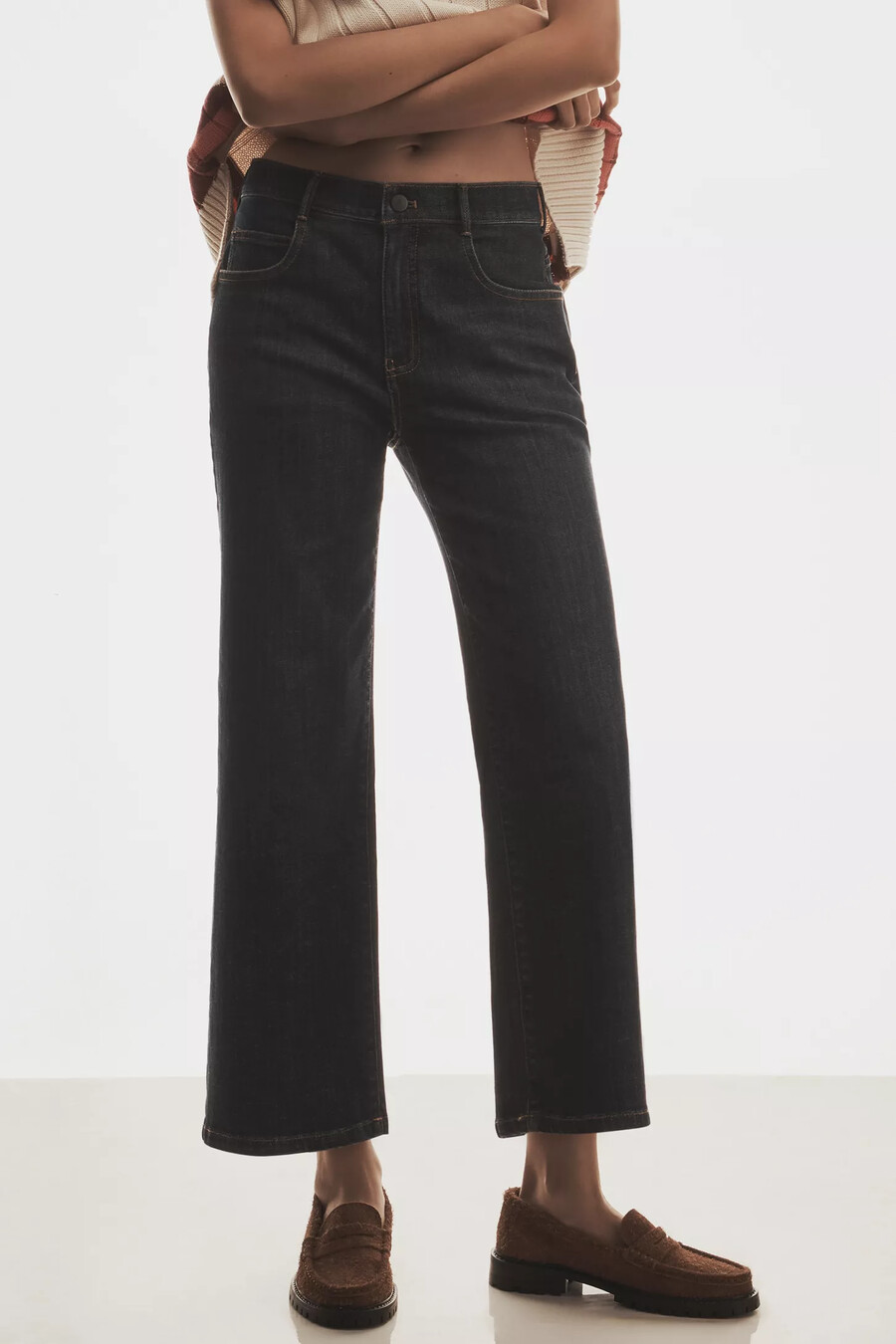 los jeans de tiro medio y pierna recta edie de pilcro