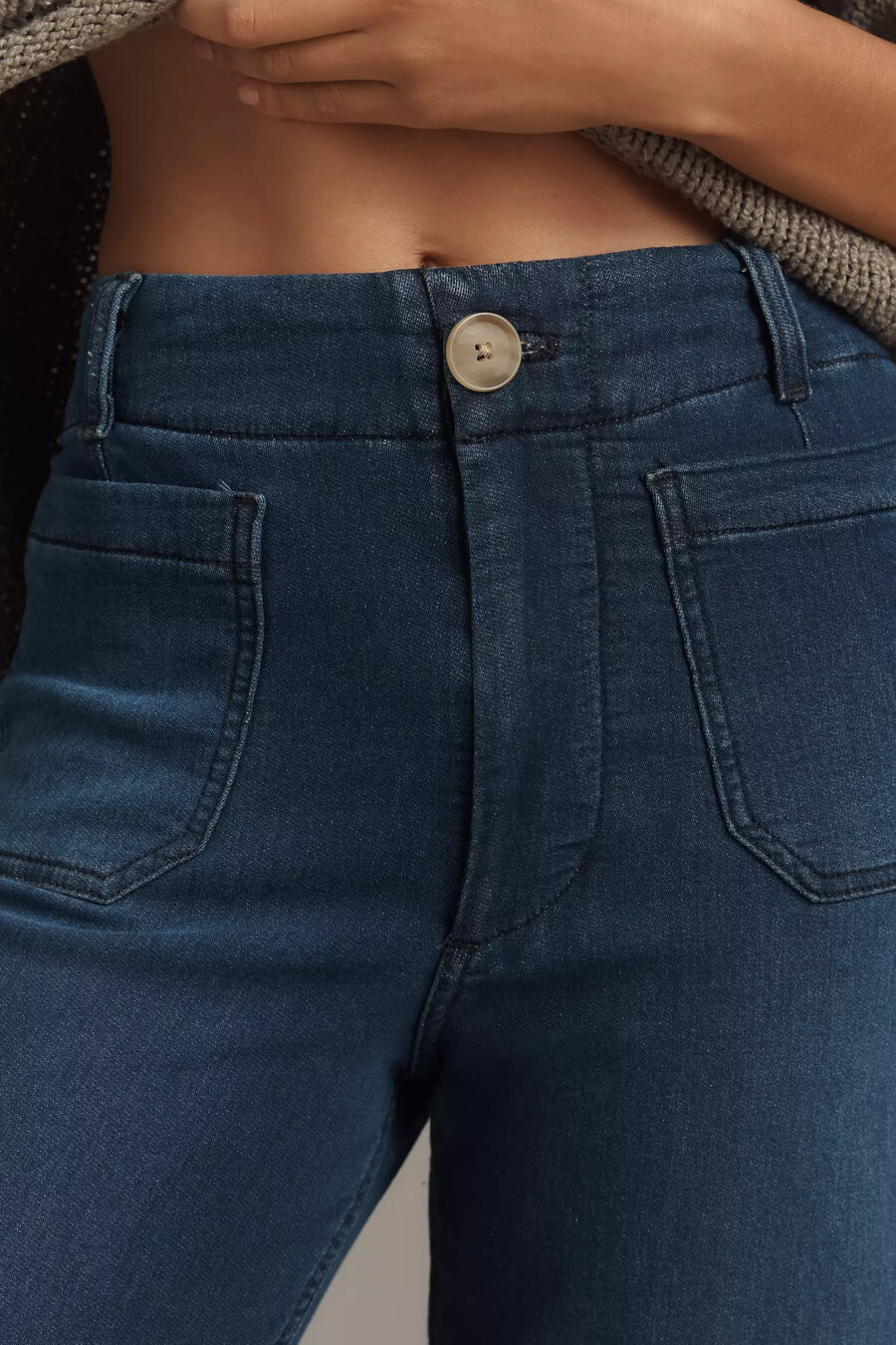 los jeans colette de pierna ancha y largo completo de maeve