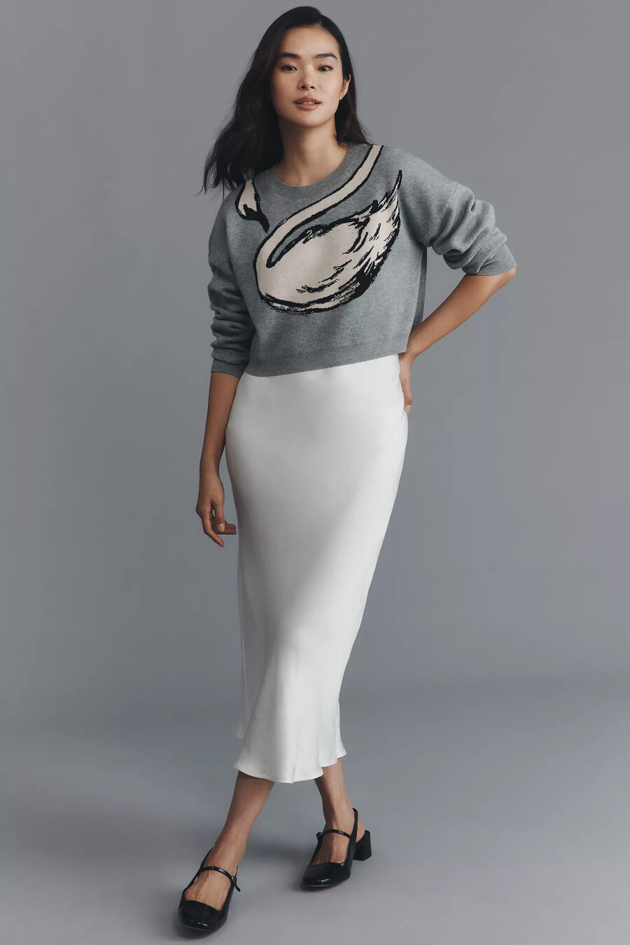 conjunto de jersey y vestido de tirantes gemini