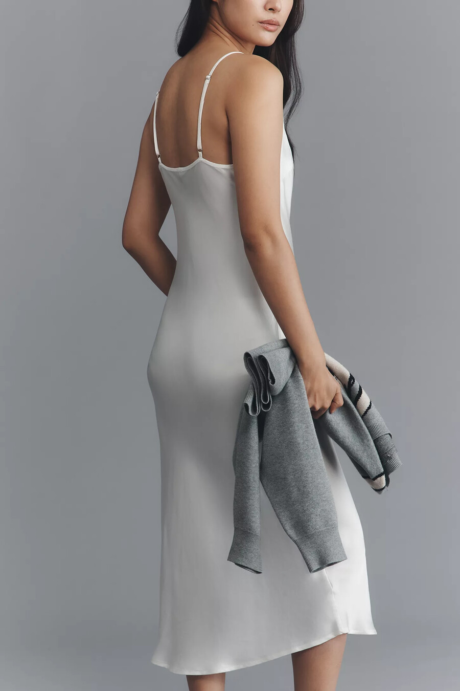 conjunto de jersey y vestido de tirantes gemini