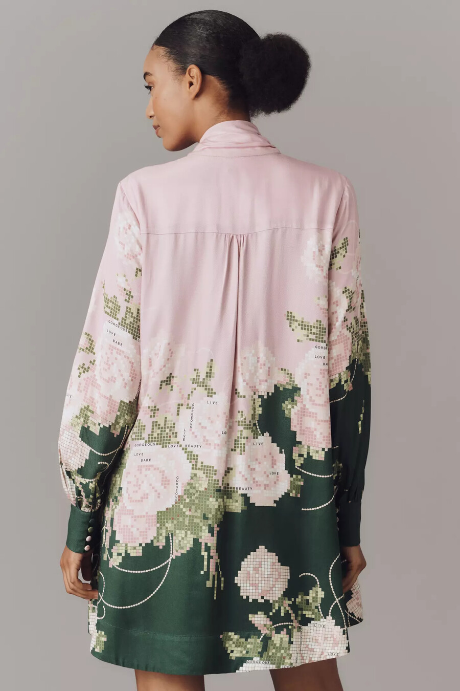 vestido mini con lazo en el cuello de maeve
