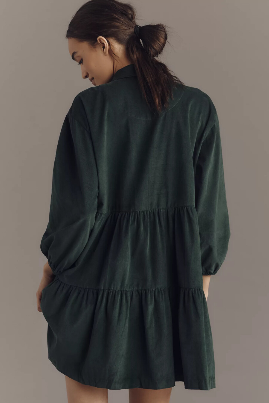 vestido camisero escalonado bettina de maeve edición mini de pana