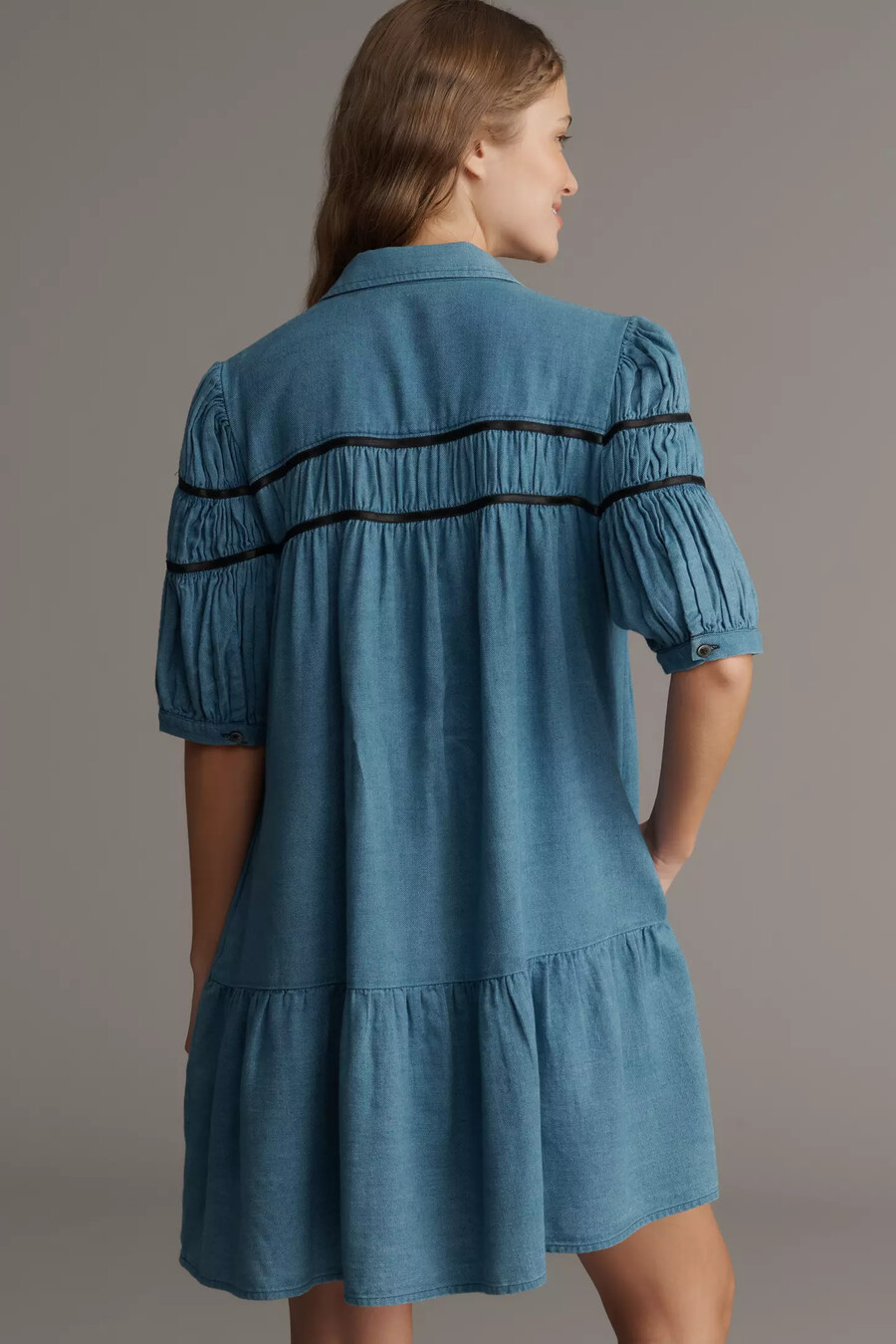 el minivestido fruncido leandra de maeve