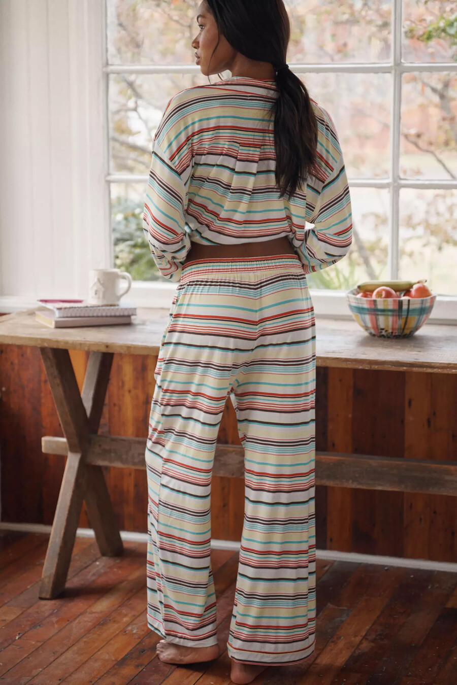 pantalones de pijama con ribete de briar